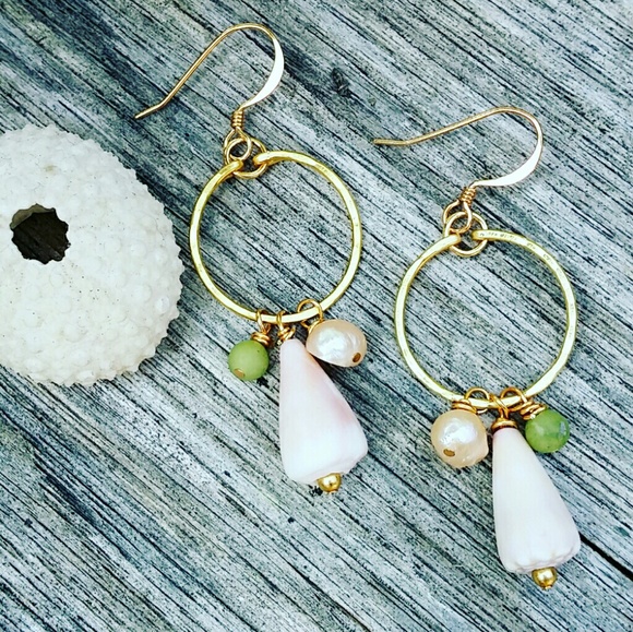 Jewelry - GP cone shell hoops (Small)